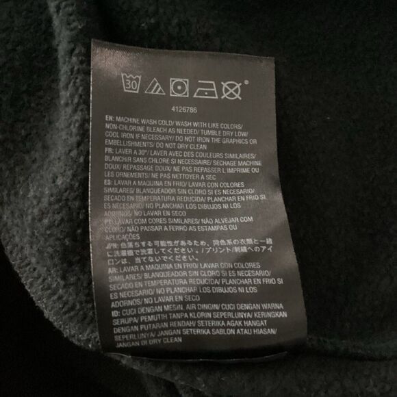 Volcom Mens D.I Shred Fleece Pullover Hoodie Size M Black Kangaroo Pocket Jersey - Picture 11 of 16